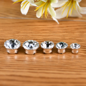 Round Rhinestone 16 Facets 4 Holes Glass With Hole For DIY Clothing <b>Wedding</b> Dress <b>Accessories</b> - Product Image 3