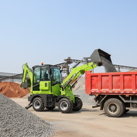 Chargeuse-pelleteuse compacte d'occasion 4x4 de 2800 kg (2,8 tonnes) de fabrication chinoise