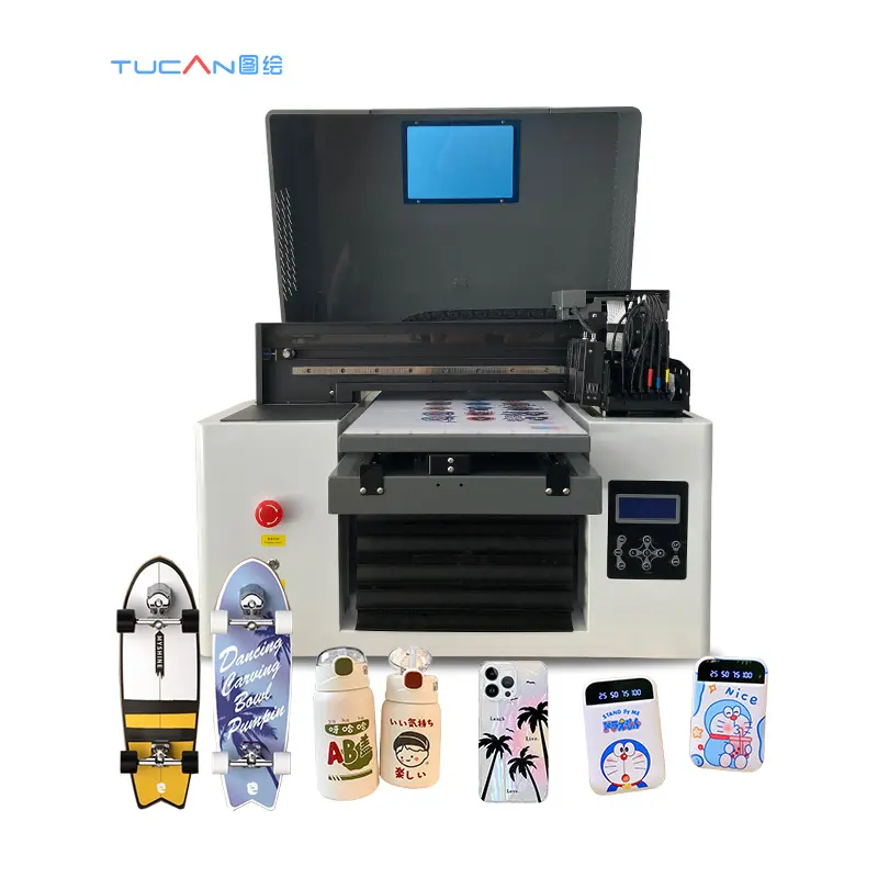 Dtf uv 프린터 uv led 평판 프린터 A3 목재 디지털 UV 평판 프린터 디지털 a3 인쇄 기계