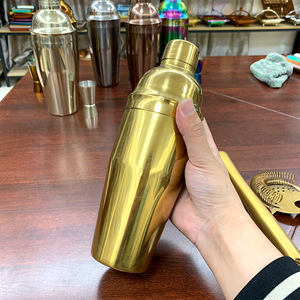 Ensemble <span class=keywords><strong>shaker</strong></span> à <span class=keywords><strong>cocktail</strong></span> en acier inoxydable trois pièces pour accessoires de bar - Product Image 3