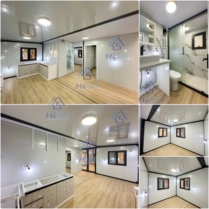 Maison préfabriquée extensible de style villa, 40 pieds sur 20 pieds, 4 chambres, moderne, pliable, empilable, clé en main, bungalow - Product Image 4