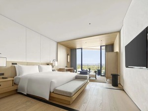 Ensemble de canapés en tissu en forme de L moderne avec coussins pour chambre d'hôtel et mobilier de hall, design contemporain, usage commercial - Product Image 2