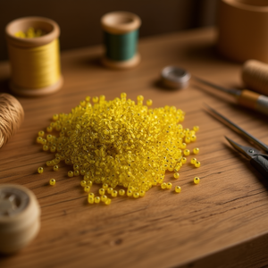 Ilan Abalorios Perline a Forma di Riso 4mm Oro Brillante 50g - Product Image 3