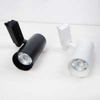 Projecteur de piste RGB RGBCW LED en aluminium avec source lumineuse COB pour studio de danse, scène, mariage, mur d'ambiance, 50W, gradation par application