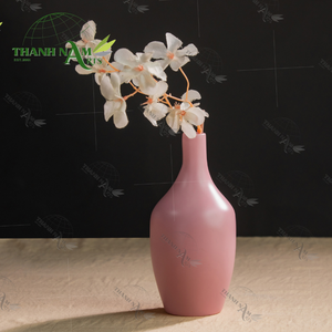 Jarrón de bambú decorativo personalizado OEM con acabado mate para centro de mesa minimalista recién llegado - Product Image 1