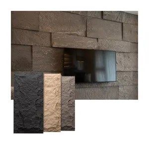 Lightweight Pu Mushroom Stone Wall Panel Tile Wall Panel Pu Stone Artificial Pu Stone Wall Panel