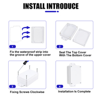 Boîtier électrique extérieur personnalisé Szomk, montage mural, en plastique PPB, pour appareils électriques et électroniques, indice de protection IP66, étanche