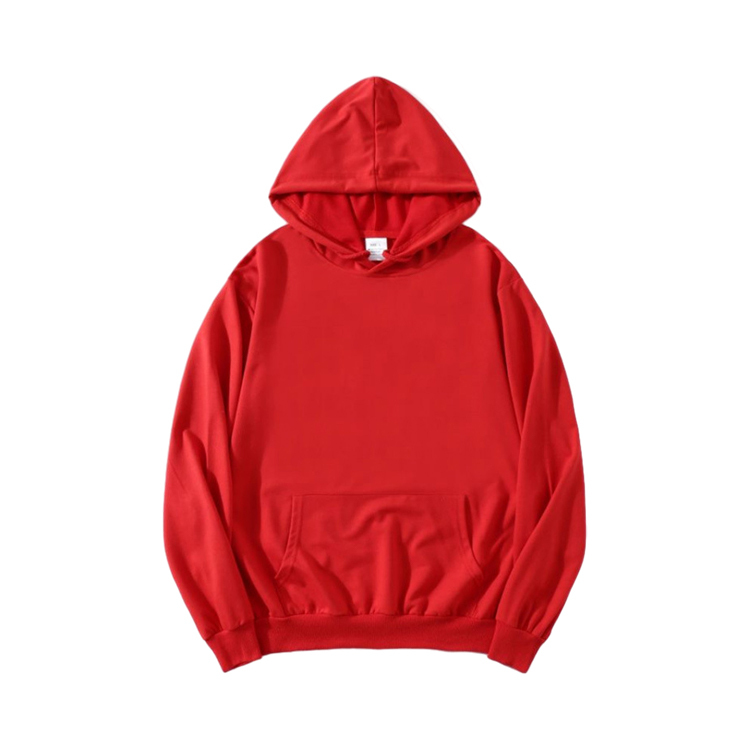 Sweat à capuche rouge