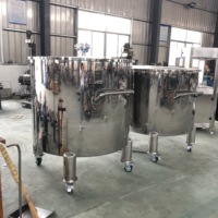 Tanque Mezclador de Acero Inoxidable con Control de Temperatura para Mezclar Aceite Comestible, Bebidas y Materias Primas