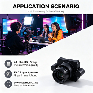 กล้องประชุมวิดีโอแบบ USB ซูมได้ ปรับแต่งได้ เชื่อมต่อแบบ Plug and Play ภาพคมชัดระดับ Full <span class=keywords><strong>HD</strong></span> รองรับอินเทอร์เฟซ Adaptall-2 สำหรับใช้ในบ้านและสำนักงาน - Product Image 1
