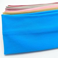 Bandeau de yoga large sans couture personnalisable avec logo, en coton doux, couleur unie, tricoté, élastique, absorbant la transpiration, pour le sport