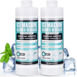 Nettoyant et détartrant pour machine à glaçons EUHOMY, 32 fl oz, 8 utilisations, solution universelle pour toutes les machines à glaçons - Product Image 1