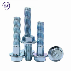 M12 <span class=keywords><strong>M13</strong></span> ASTM B7 màu kẽm mạ titan JIS bên ngoài hình lục giác mặt bích đầu vít Hex mặt bích bu lông - Product Image 6