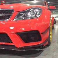 Z-ART W204 Kit de carrosserie série noire pour Mercedes Benz W204 C63 AMG BS Kit de carrosserie pour berline C63 AMG 2011-2014 uniquement