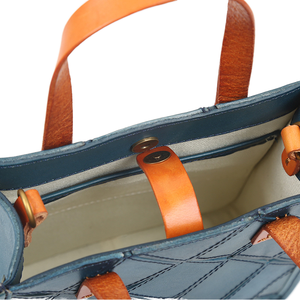 Vintage Genuine Leather <b>Tote</b> <b>Bag</b> for Women Portable <b>Mini</b> Handbag Cowhide Messenger <b>Bag</b> Vegetable Tanned Leather - Product Image 2