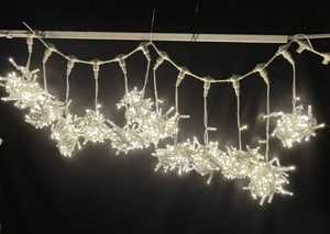 Guirlandes LED pour rideaux, 2x1,5m, 380 LED, 220-240V, CE ROHS, IP65, étanches, indice de fidélité des couleurs élevé 95, dimmables, pour Noël, utilisation en extérieur, garantie 1 an - Product Image 4