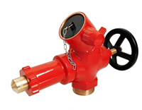 Katup Pengurang Tekanan BS336 DN65 Full Brass Fire Hydrant Handwheel Peralatan Pemadam Kebakaran