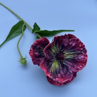 Tallo de Amapola Artificial, Flores Artificiales para Decoración de Salones de Banquetes de Boda, Planta de Vegetación Realista, Arreglo Floral