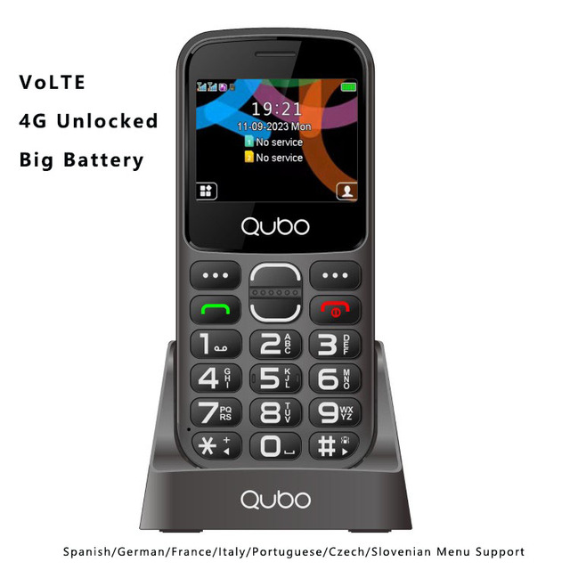 Wholesale Linux 4G Dual SIM Card Spanish German Senior Phones Button Cell-X230C_4G