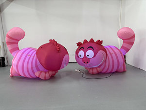 Gato de Cheshire Inflable de Dibujos Animados, Decoración de Jardín para Fiestas Temáticas de Alicia en el País de las Maravillas - Product Image 3