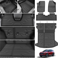 Tapetes de Auto de Lujo de TPE para Chevrolet Equinox, Tapetes Ecológicos Impermeables con Bordes Finos, Juego de 4 Piezas para Proteger el Interior del Auto