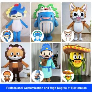 Factory Direct Sales <b>Plush</b> Airplane Mascot Costumes Price Affordable Blue Mascot Costume High Quality - Product Image 2