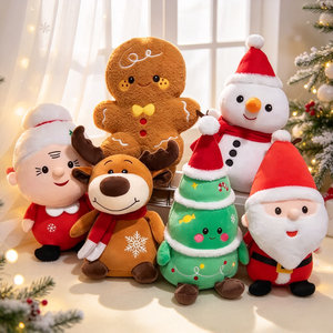 Jouets en peluche <span class=keywords><strong>de</strong></span> Noël personnalisés OEM - Poupées en peluche douces, cadeaux <span class=keywords><strong>de</strong></span> Noël pour les petites amies, cadeaux d'entreprise en gros - Product Image 2