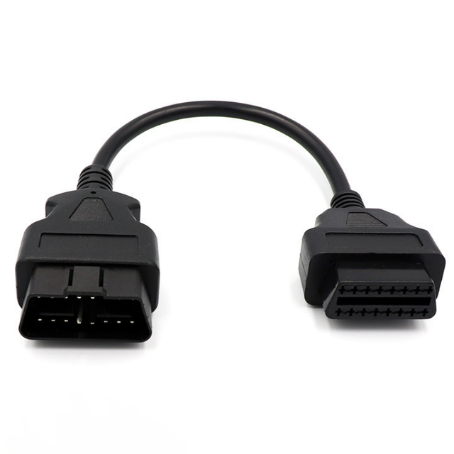 Customized Wireharness OBD 2 16Pin OBD2 16 Pin Male to Dual Female Extension Cable OBD Adapter Cable for Car