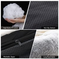 Weicher Plüsch-Haustier-Sofabezug Wasserdichter Urinresistenter Haustier-Couchschutz mit Rutschfester Rückseite Einfarbiger Katzen-/Hundemöbelbezug