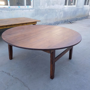 6FT bán buôn tiệc cưới ăn uống ngoài trời tổ chức sự kiện rắn gỗ tròn gấp bảng cho các sự kiện bên - Product Image 3