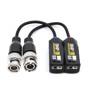 ตัวแปลงสัญญาณวิดีโอแบบ Passive 8MP สำหรับกล้องวงจรปิด CCTV รองรับ AHD CVI TVI CVBS ป้องกันการรบกวน  แบบ BNC RJ45  วัสดุพลาสติก - Product Image 1