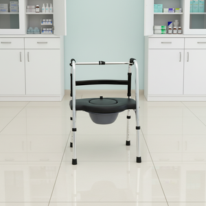 Deambulatore Pieghevole di Alta Qualità con Sedile e Apertura per WC, Aiuta Anziani e Disabili <span class=keywords><strong>a</strong></span> Camminare e Stare in <span class=keywords><strong>Piedi</strong></span> in Sicurezza - Product Image 2