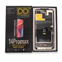 DD SOFT OLED 120HZ untuk 14 Pro Max 15 16 Penggantian Layar LCD Ponsel, Perakitan Layar Sentuh Digitizer untuk iphone
