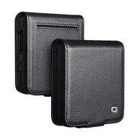 2025 QIALINO Offre Spéciale mode nouveau portefeuille magnétique en cuir pour Samsung Galaxy Flip 7