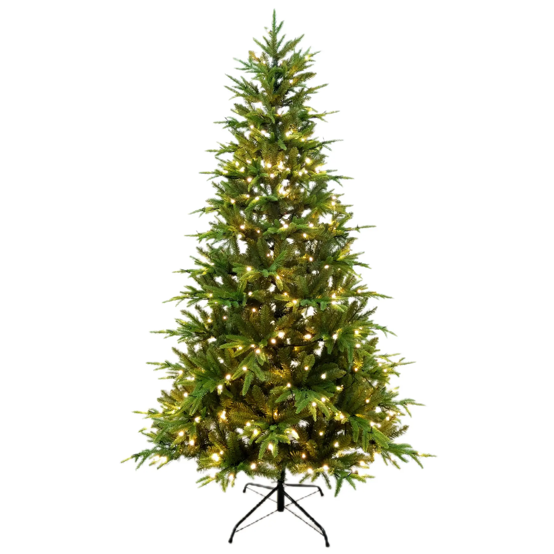 Wholesale Artificial Pre Lit Christmas Trees For Sale 7ft PVC PE Home Decoration Indoor