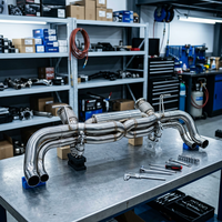 Système Catback Ss304 pour tuyau d'échappement Audi R8 V8/v10 4.2L/5.2L avec soupapes