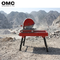 Scie à table diamantée OMC 600 mm pour travaux lourds, coupe-briques, béton, blocs, maçonnerie et carrelage