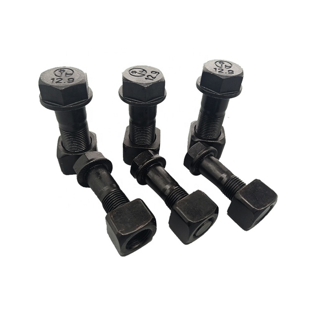 China Factory 53103205 Bolt on Teeth Carbon Steel Excavator M12 M14 M16 m18 M20 M24 M21 M23 Standard Size Grade Bolt and Nut