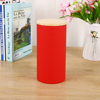 Boîte en tube de papier portable, personnalisée, moderne et luxueuse, avec pelliculage mat, gaufrage, fond plat, bord roulé, couvercle universel en kraft, cylindre
