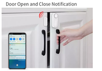 Alarme de porte sur site WiFi à son réglable avec bouton de panique SOS capteur de porte Tuya intelligent pour porte à usage domestique