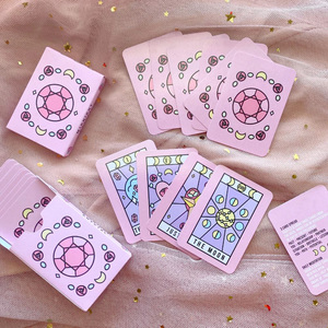 Jinete personalizado de fábrica para cartas de Tarot de oráculo dorado con guía, juego familiar duradero respetuoso con el medio ambiente - Product Image 3