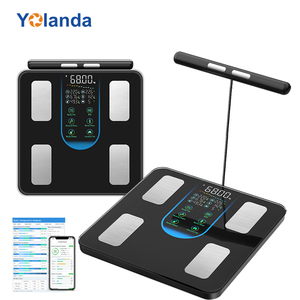 <span class=keywords><strong>Bilancia</strong></span> <span class=keywords><strong>Pesapersone</strong></span> Intelligente di Precisione per Bagno con Analisi di IMC Grasso e Massa Muscolare 8 Elettrodi Portata 180kg Personalizzabile - Product Image 1