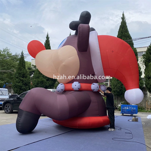 ضخمة عيد الميلاد نفخ الرنة الغزلان الدائمة للعطلات الديكور في الهواء الطلق - Product Image 6