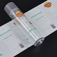 Étiquettes personnalisées pour flacons de beauté, étiquettes pour soins de la peau, impression sérigraphique transparente, rouleau adhésif transparent pour flacons cosmétiques, fabricant
