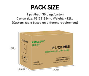 सुरक्षा वर्कवियर एंटी-स्टैटिक कपड़े, फूड जुलूस प्रयोगशाला के लिए साफ-सुथरा कपड़े - Product Image 6