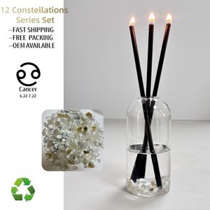 Serie de velas de constelación Tweleve, <span class=keywords><strong>vela</strong></span> eterna en forma de <span class=keywords><strong>vela</strong></span> creativa, regalo de cumpleaños constelatorio - Product Image 2