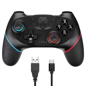 Manette de jeu sans fil Switch Pro <span class=keywords><strong>avec</strong></span> vibration de <span class=keywords><strong>capture</strong></span> <span class=keywords><strong>d</strong></span>'écran Six axes <span class=keywords><strong>avec</strong></span> accélérateur de gyroscope <span class=keywords><strong>PC</strong></span> BT et prise en charge du réveil - Product Image 1