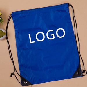 Sac à dos publicitaire coloré en polyester avec poches, idéal pour les événements sportifs, sac à cordon double pour activités de plein air - Product Image 3