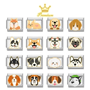 Cross-border Charms Creative Module DIY Jewelry Personalized Dog Animal Stainless Steel Handmade Craft Bracelet Accessories - Product Image 1