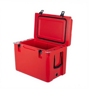 Nevera Rotomoldeada Aislada e Impermeable de 45QT con Logotipo Personalizado, Paquetes de Hielo Reutilizables, Abridor de Botellas, Retención de Hielo de 6-12 Días para Pesca - Product Image 1
